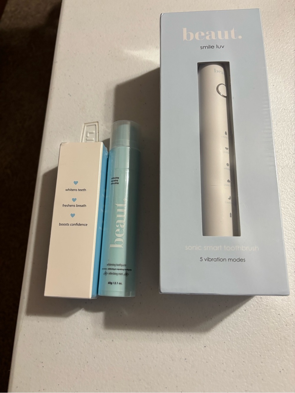 Beaut Smile Luv Cream Sonic Smart Toothbrush - Cream